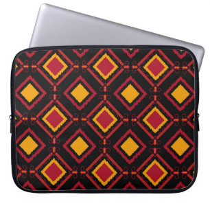 Sömlös kawung motiv batik mönster. Embroidery Laptop Fodral