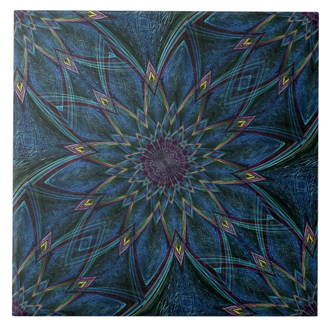 Sömlös keramik med flera Färg-stift Kakelplatta (Framsidan)