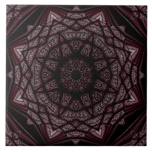 Sömlös Lila Black Ceramic Tile Kakelplatta
