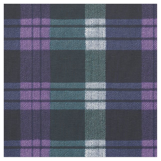 Sömlös Lila,Grönt,Vit,Svart Play Tartan Tyg (Närbild)