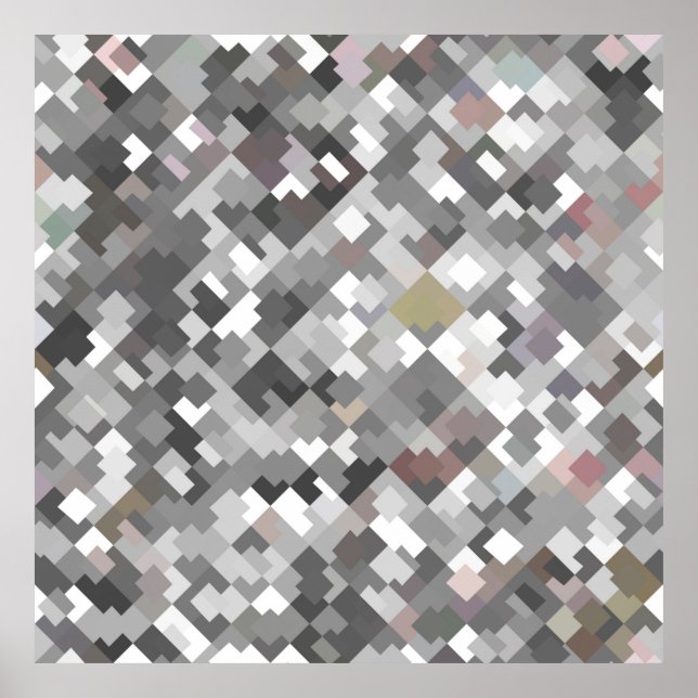Sömlös, ljus abstrakt mosaic grått-bakgrund pa poster (Framsidan)