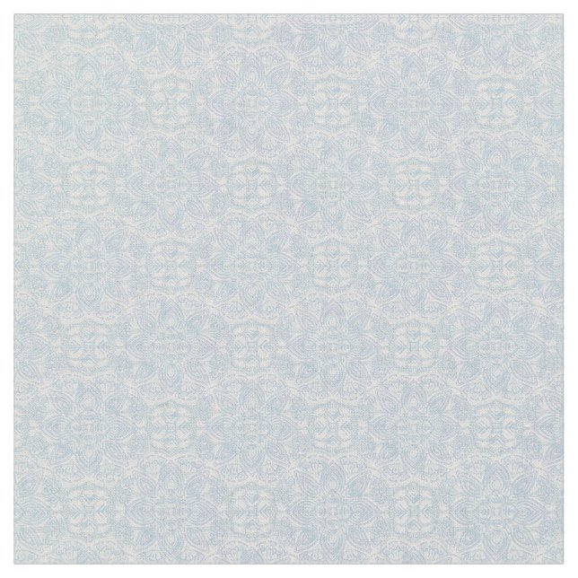 Sömlös, ljusblå, Rosa och vit mandalas Tyg (Närbild)