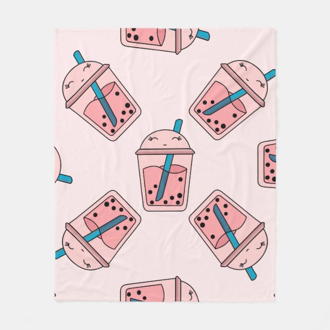 Sömlös, ljusstark mönster-bubbelte (sommarfrukt) fleecefilt (Framsidan)