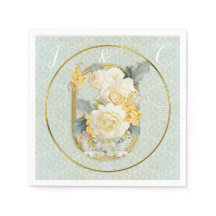 Sömlös Ljust grönt, Gult och vita mandalas