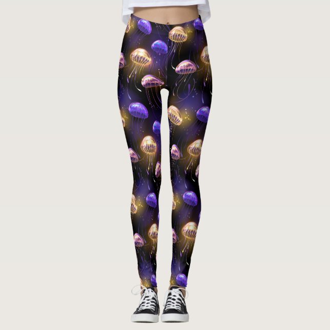 Sömlös med glättande maneter leggings (Framsida)
