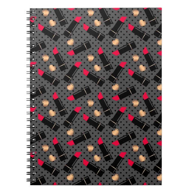 Sömlös mode-sköldpadda polka dots anteckningsbok (Framsidan)