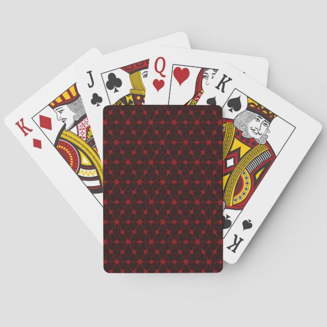 Sömlös modern Abstrakt Art Casinokort (Baksidan)