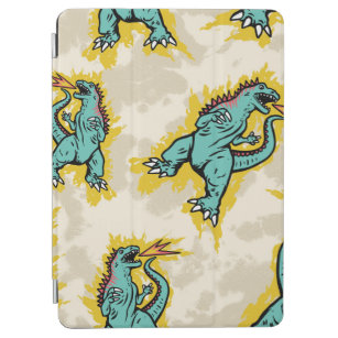 Sömlös mönster av en Godzillas och slida dye backg iPad Air Skydd
