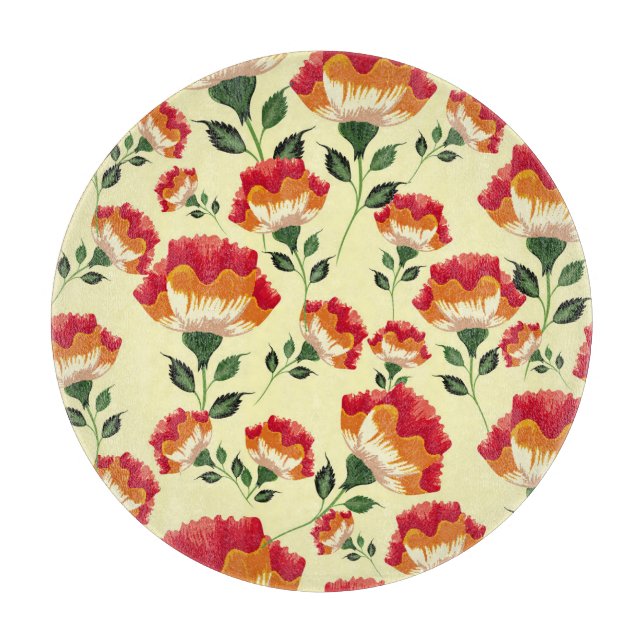 Sömlös mönster, färglös dekoration av blommor. (Framsidan)