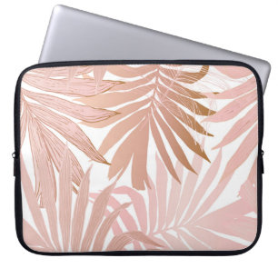 Sömlös mönster. Hand plockade abstrakt tropi Laptop Fodral