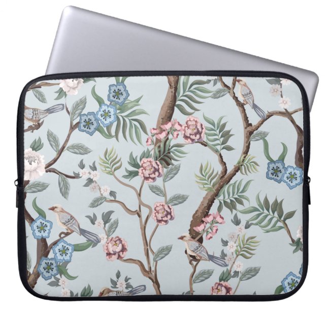 Sömlös mönster i Chinoiserie stil med peonier Laptop Fodral (Framsidan)