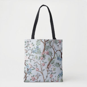 Sömlös mönster i Chinoiserie stil med peonier Tygkasse