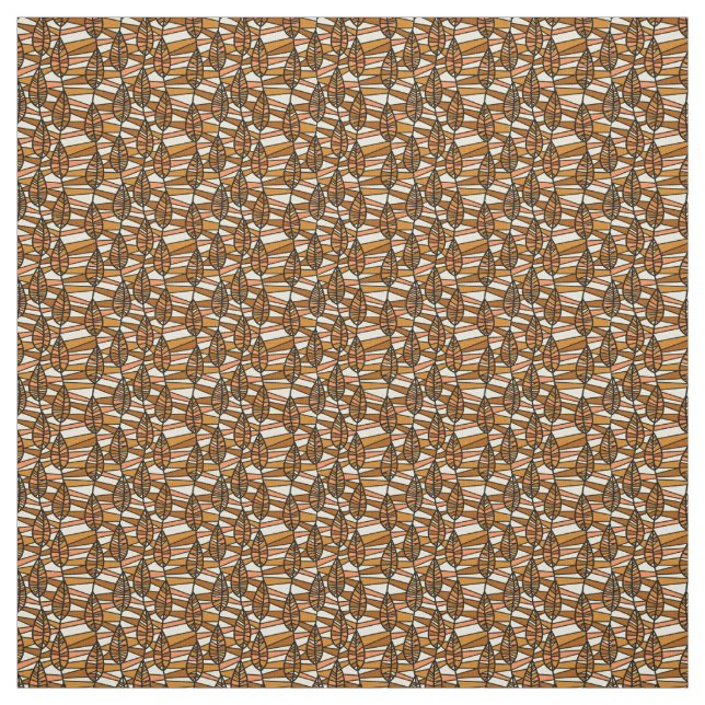 Sömlös Mönster i Höst löv Tyg (Provkarta)