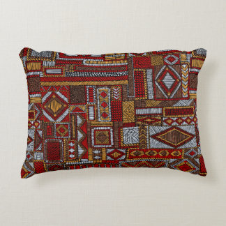 Sömlös mönster i lapptäcket stil. Embroied E Prydnadskudde