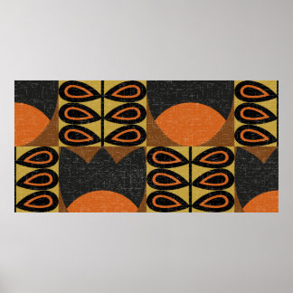 Sömlös mönster i skandinaviskt stil. Ret Poster