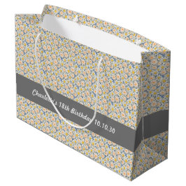 Sömlös Mönster i sommarblommor på Grått