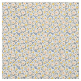 Sömlös Mönster i sommarblommor på Grått Tyg