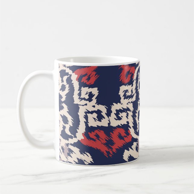 Sömlös mönster i stileabstract av orientalisk typ, kaffemugg (Vänster)