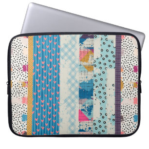 Sömlös mönster, lappverk. laptop fodral