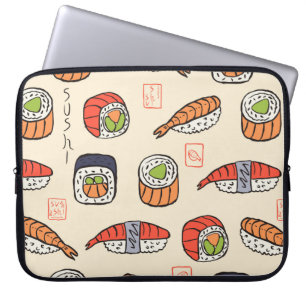 sömlös mönster laptop fodral
