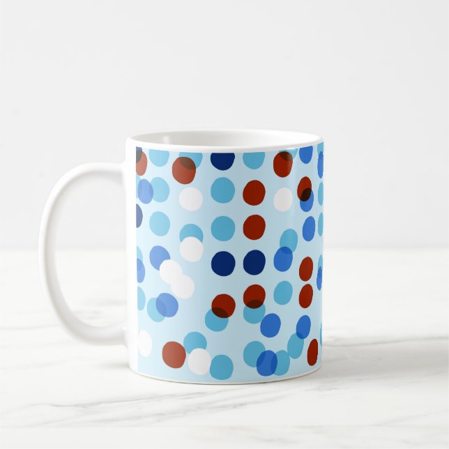 Sömlös mönster med abstrakt Dodle ornamet, do Kaffemugg (Vänster)