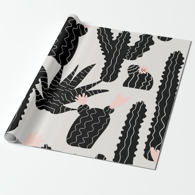 Sömlös mönster med accinillustration presentpapper (Utrullad)