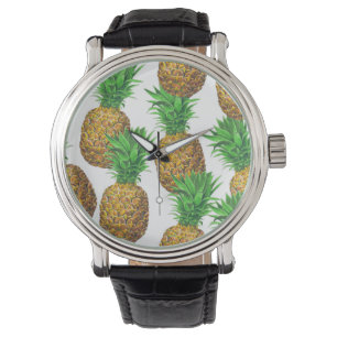 Sömlös mönster med ananas armbandsur