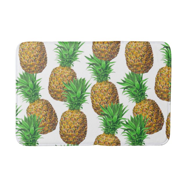 Sömlös mönster med ananas badrumsmatta (Framsidan)
