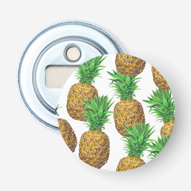 Sömlös mönster med ananas flasköppnare (Framsidan)