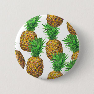 Sömlös mönster med ananas knapp