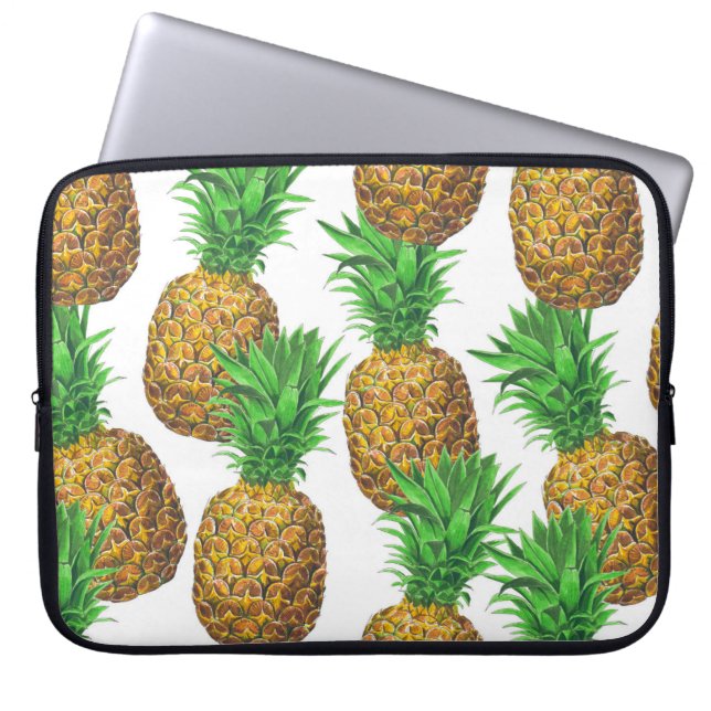 Sömlös mönster med ananas laptop fodral (Framsidan)