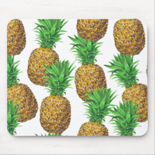 Sömlös mönster med ananas musmatta