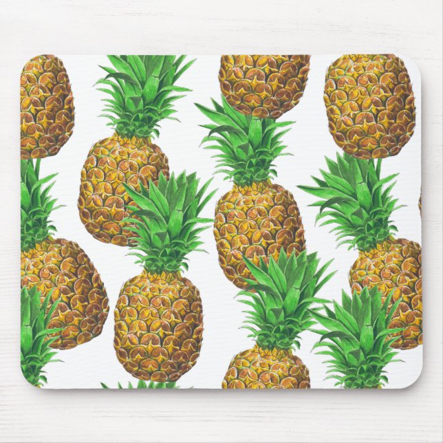 Sömlös mönster med ananas musmatta (Framsidan)