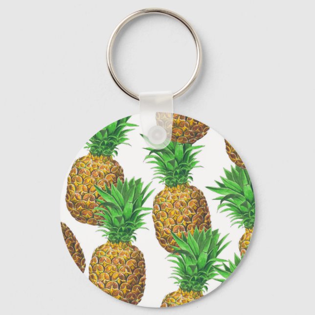Sömlös mönster med ananas nyckelring (Framsida)