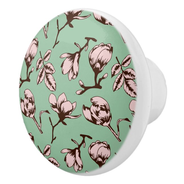 Sömlös mönster med blomknoppar från vår träd knopp (Höger)