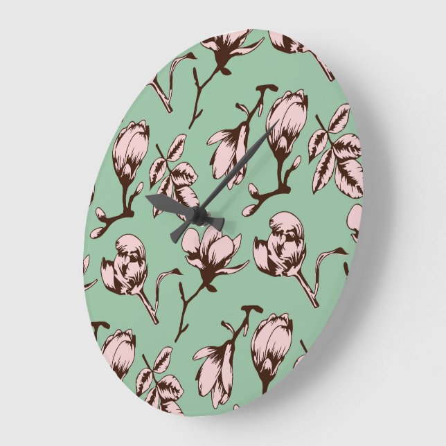 Sömlös mönster med blomknoppar från vår träd stor klocka (Vinkel)