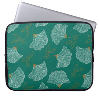 Sömlös mönster med dekorativa blommor laptop fodral