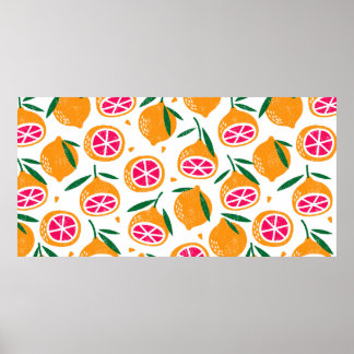 Sömlös mönster med frukt. Frimärke texturerade. Poster