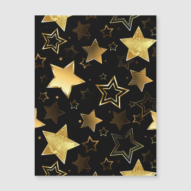 Sömlös mönster med Golden Stars (Framsida)