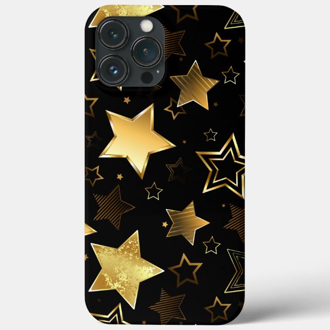 Sömlös mönster med Golden Stars (Baksida)