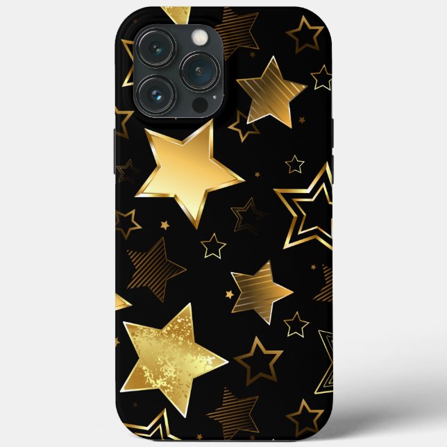 Sömlös mönster med Golden Stars (Baksida)