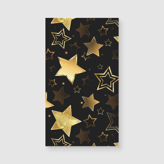 Sömlös mönster med Golden Stars (Framsida)