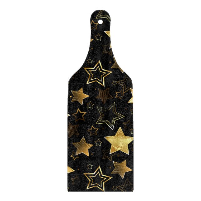 Sömlös mönster med Golden Stars (Framsidan)