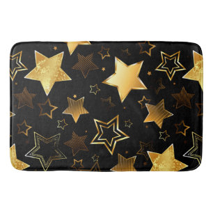 Sömlös mönster med Golden Stars Badrumsmatta