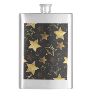 Sömlös mönster med Golden Stars Fickplunta