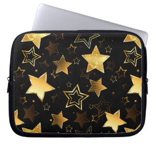 Sömlös mönster med Golden Stars Laptop Fodral