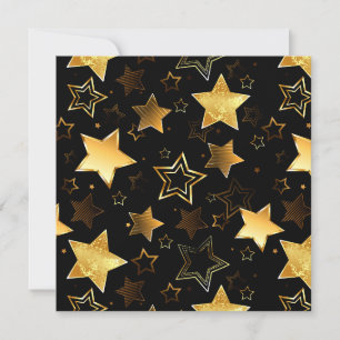 Sömlös mönster med Golden Stars Meddelande