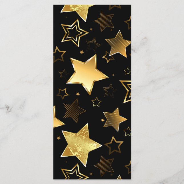 Sömlös mönster med Golden Stars Meny (Framsida)