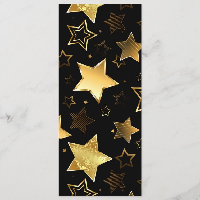 Sömlös mönster med Golden Stars Meny (Framsida)