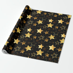 Sömlös mönster med Golden Stars Presentpapper